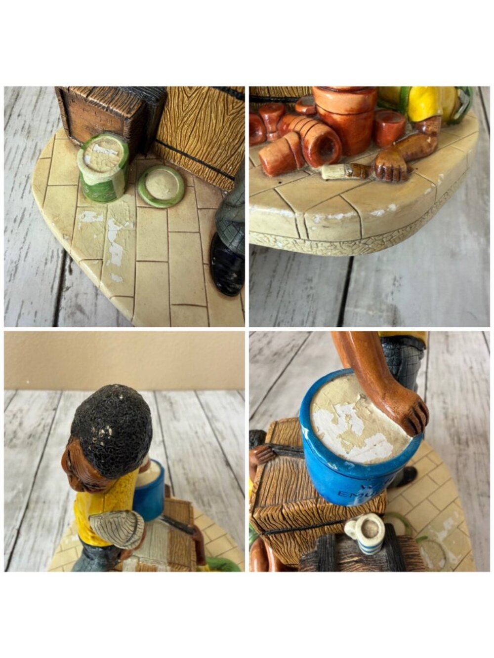 Vintage Naturecraft England Little Cherub Figurine Ref 859 Ceramic Boy Statue - Picture 12 of 16